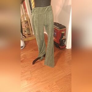 Green Corduroy Flare